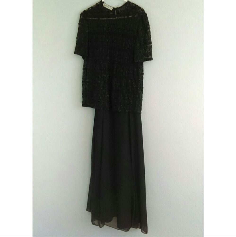 Beaded Vintage Dress Gown